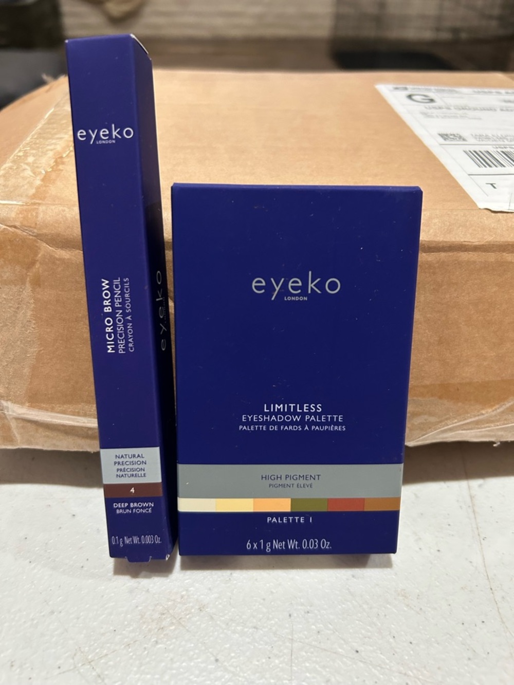 Eyeko Limitless Eyeshadow Palette & Micro Brow Pencil - Brown